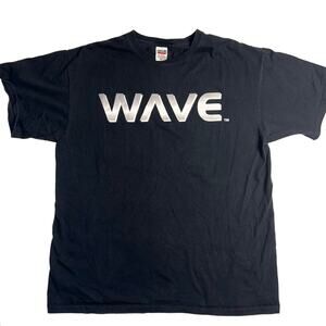 Men's Anvil WAVE Black Shirt Size XL